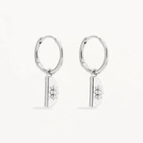 BY CHARLOTTE - Lotus Hoops | Silver