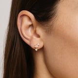 BY CHARLOTTE - No Rain, No Flowers Stud Earrings | Gold