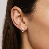 BY CHARLOTTE - No Rain, No Flowers Stud Earrings | Silver
