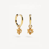 BY CHARLOTTE - Bloom Within Lotus Hoops | Gold