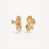 BY CHARLOTTE - Serene Lotus Statement Earrings | Gold