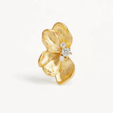 BY CHARLOTTE - Serene Lotus Statement Earrings | Gold