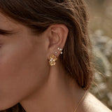 BY CHARLOTTE - Serene Lotus Statement Earrings | Gold