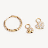 BY CHARLOTTE - You Have My Heart Hoops | Gold