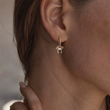 BY CHARLOTTE - Forever More Bow Hoops | Gold