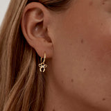 BY CHARLOTTE - Forever More Bow Hoops | Gold