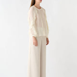 ESMAEE - Fortune Ruffle Blouse - Ivory