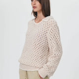 ROWIE - Chanti Boucle Knit Jumper - Sand
