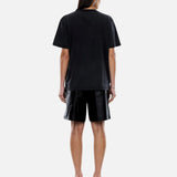 ENA PELLY - Leopard Collegiate Tee - Vintage Black