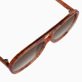 VALLEY EYEWEAR - Bang Bang - Tiger Tort w. Gold Metal / Brown Gradient Lens