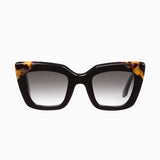 VALLEY EYEWEAR - Brigada - Gloss Black w. Tort Brown Corners / Black Gradient Lens