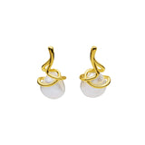 AMBER SCEATS - Fuchsia Earrings | Gold