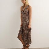 AUGUSTE - Rochelle Midi Dress - Leopard