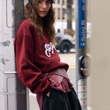 ENA PELLY - Mila Oversized Sweater - Burgundy