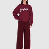 ENA PELLY - Mila Oversized Sweater - Burgundy