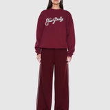 ENA PELLY - Mila Oversized Sweater - Burgundy