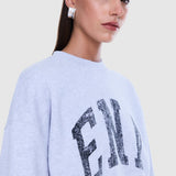 ENA PELLY - Mila Oversized Sweater - Mid Grey