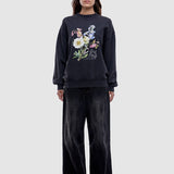 ENA PELLY - Vintage Bouquet Sweatshirt - Vintage Black