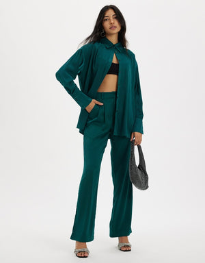 Raef the Label - Piper Shirt - Emerald