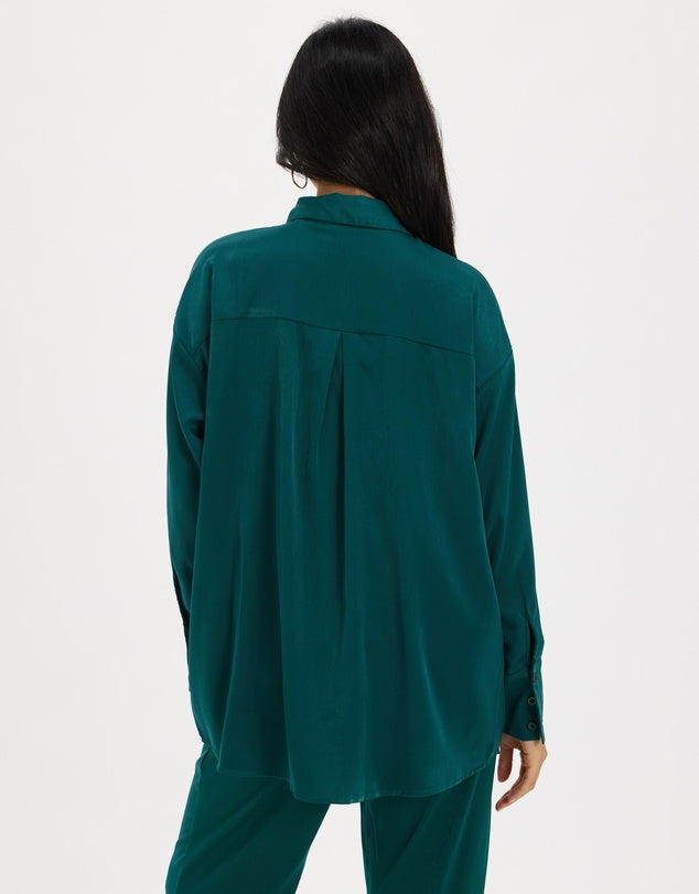 Raef the Label - Piper Shirt - Emerald