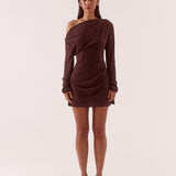 SOVERE / - Ada Long Sleeve Mini - Chocolate