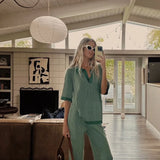 SANCIA - The Ceilia Knit Pant - Matcha