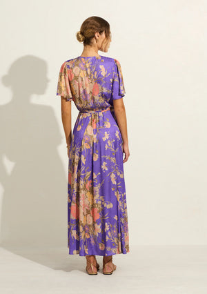 Auguste - Kirby Wrap Maxi Dress - Lavender Floral