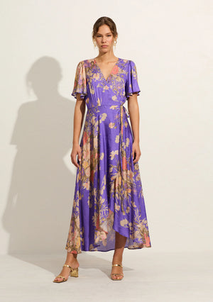 Auguste - Kirby Wrap Maxi Dress - Lavender Floral