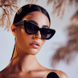 VALLEY EYEWEAR - Lafayette - Gloss Black w. Gold Metal / Black Gradient Lens