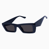 VALLEY EYEWEAR - La Hara - Gloss Black w. Silver Metal / Black Lens