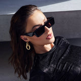 VALLEY EYEWEAR - La Hara - Gloss Black w. Silver Metal / Black Lens