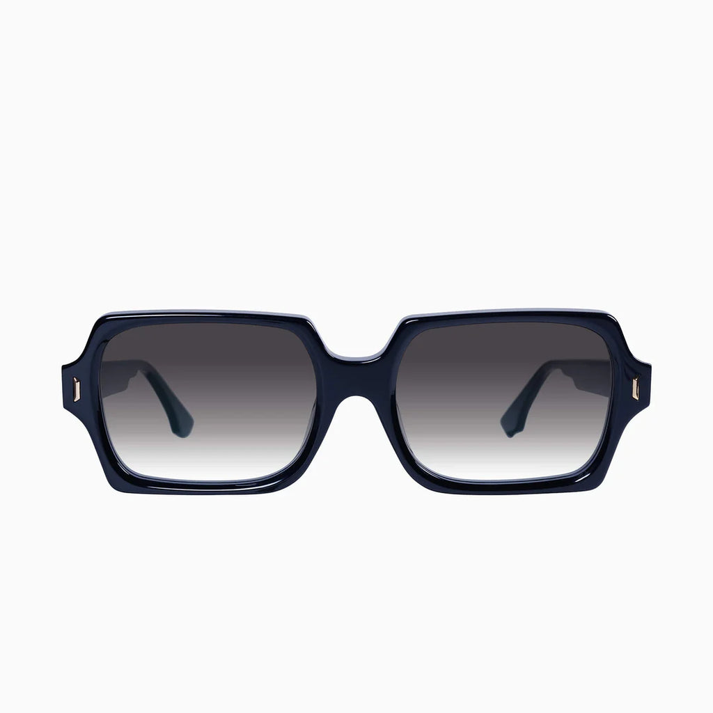 Valley Eyewear - Liberty - Gloss Black w. Gold Metal / Black Gradient Lens