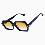 VALLEY EYEWEAR - Liberty - Gloss Black w. Gold Metal / Orange Gradient Lens