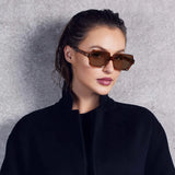 VALLEY EYEWEAR - Liberty - Transparent Cedar w. Gold Metal / Brown Gradient Lense