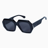 VALLEY EYEWEAR - Monolith - Gloss Black w Silver Metal Trim / Black Gradient Lens