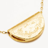 BY CHARLOTTE - Lotus Birthstone Necklace - November - Citrine | Gold