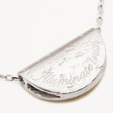 BY CHARLOTTE - Lotus Birthstone Necklace - November - Citrine | Silver