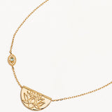 BY CHARLOTTE - Eye Of Peace Lotus Necklace | Gold