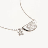 BY CHARLOTTE - Lotus & Little Buddha Necklace | Silver