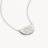 BY CHARLOTTE - Lotus Short Necklace | Silver