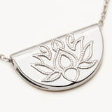BY CHARLOTTE - Lotus Short Necklace | Silver