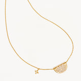 BY CHARLOTTE - Live in Light Lotus Necklace | Gold