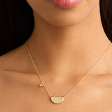 BY CHARLOTTE - Live in Light Lotus Necklace | Gold