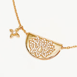 BY CHARLOTTE - Live in Light Lotus Necklace | Gold