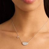BY CHARLOTTE - Live in Light Lotus Necklace | Silver