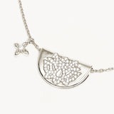 BY CHARLOTTE - Live in Light Lotus Necklace | Silver