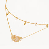 BY CHARLOTTE - Live in Peace Lotus Necklace - 18K Gold Vermeil