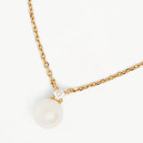 BY CHARLOTTE - Moments With You Pearl Necklace | Gold