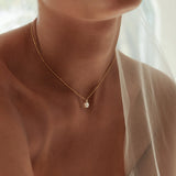 BY CHARLOTTE - Moments With You Pearl Necklace | Gold