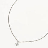 BY CHARLOTTE - Crystal Bloom Necklace | Silver